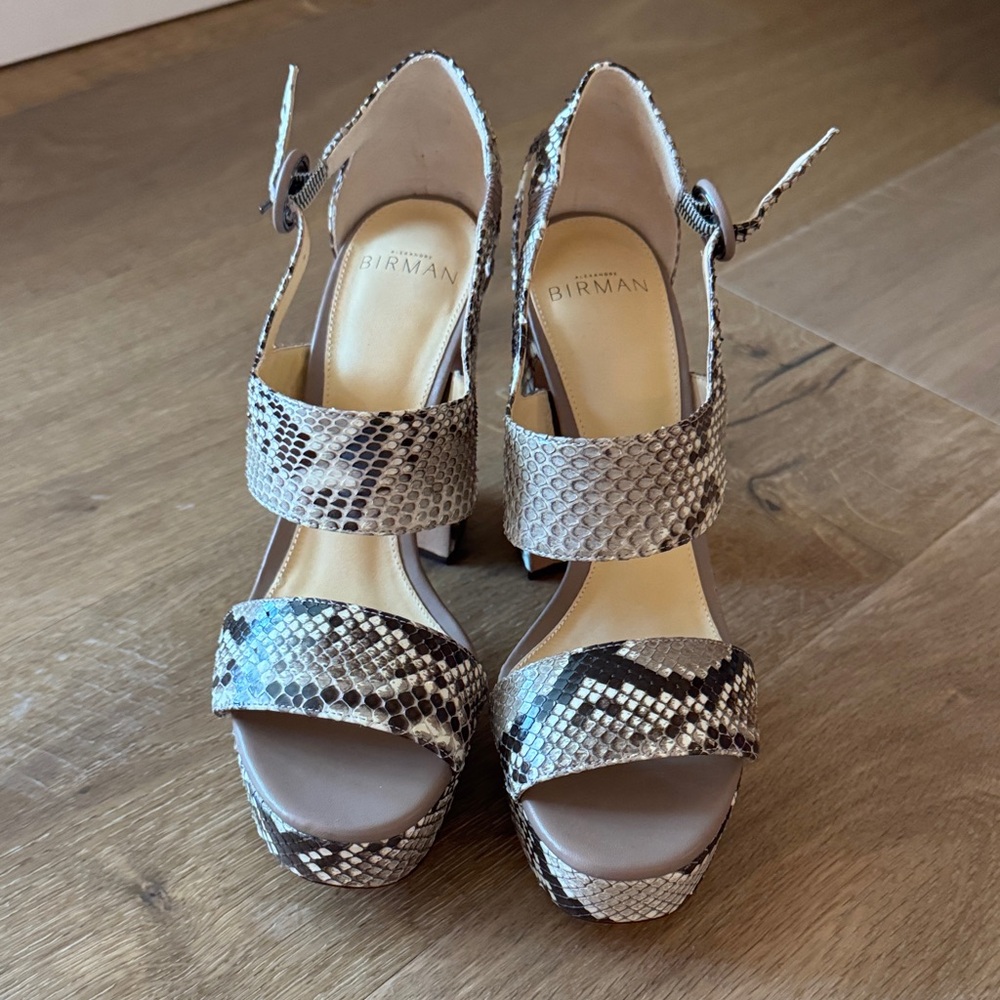 Alexandre Birman Snakeskin Patterned High Heel Sa… - image 3